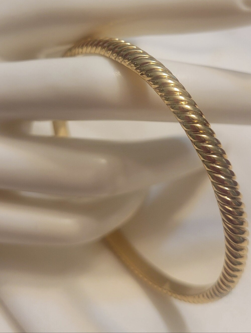 J. Crew Gold-Tone Twisted Rope Bangle Bracelet